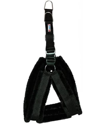 Petshop7 Nylon Dog Harness with Fur 1 inch Medium - ( Chest Size - 25-30 )