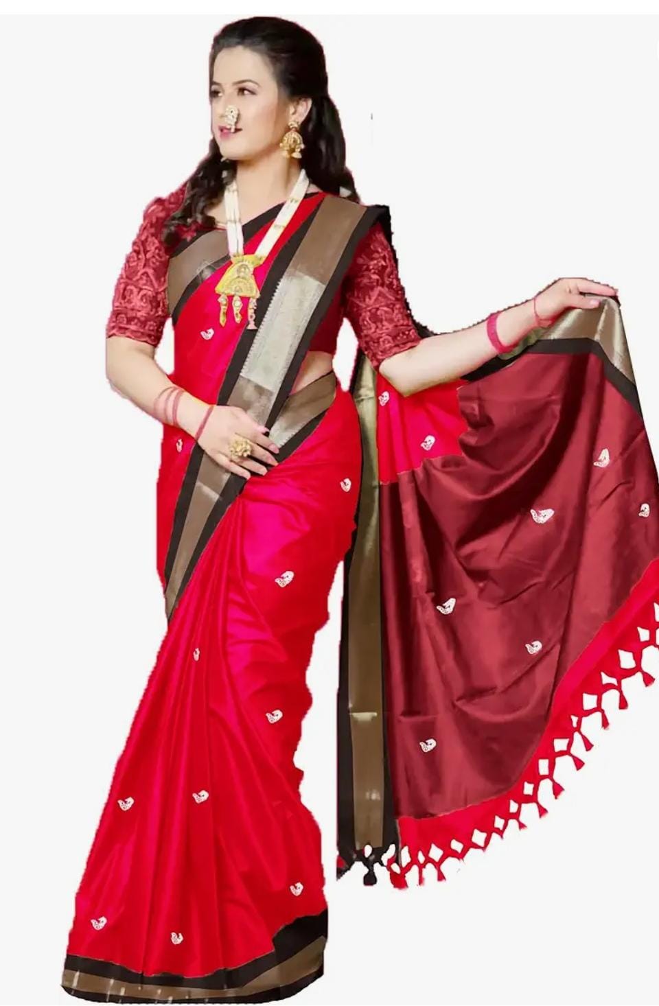 Trending Pathani Kanjivaram Silk Woven Saree