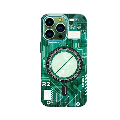 Oscar - Fluorescent Luminous Magnetic MagSafe iPhone Case - Green-iPhone 12 Pro