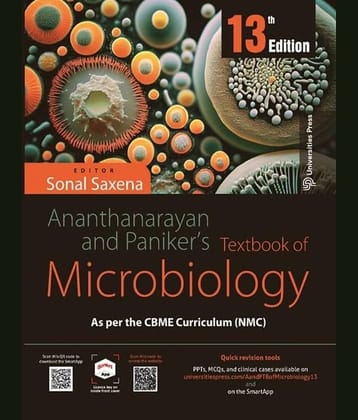 TEXTBOOK OF MICROBIOLOGY, 13TH EDITION by R Ananthanarayan