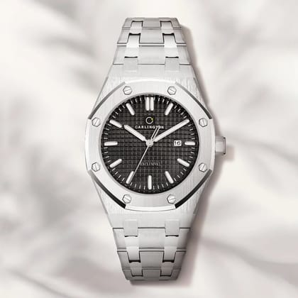 Exclusive 8866 Steel Black Gents Analog Watch