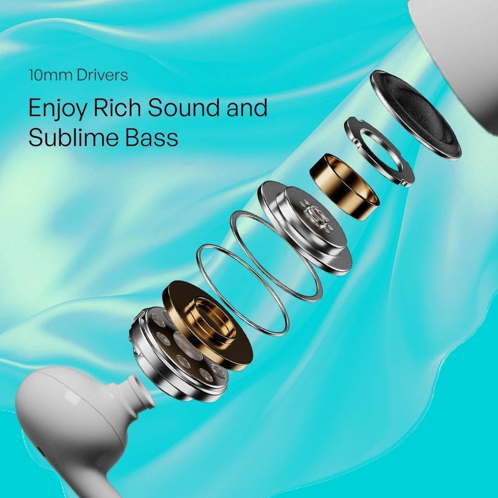 CELLECOR BroPods CB44 TWS with 35 Hours Playtime, ENC, Insta Wake N' Pair, HD Sound, 13mm Driver, Truly Wireless (Grey)