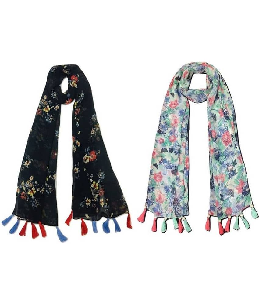 stolevilla Multi Printed Poly Cotton Yarn Stoles