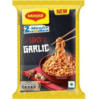 maggi 2-minute spicy garlic noodles 1 pack 62 gm maggi 2-minute spicy garlic noodles 1 pack 62 gm