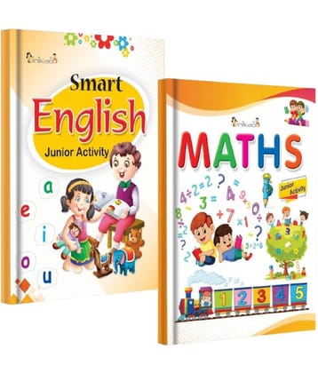 InIkao LKG Activity Combo: 64-Page English Activity Book & 72-Page Maths Activity Book | Fun Learning Books for Kids | Builds Language, Numbers & Foundational Skills