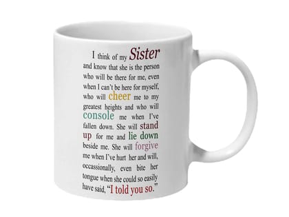 Multicolor Complications Of A Sisiter Ceramic Mug