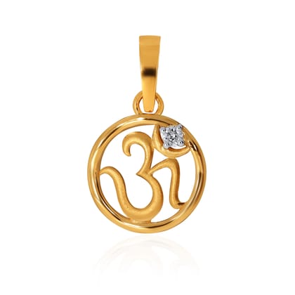 Senco Gold 14K Yellow Gold Kids Diamond Pendant (0.6 gram / 0.02 Ct / HI-SI / 14K Yellow Gold)