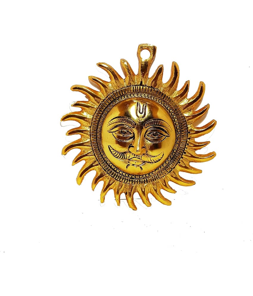 KridayKraft Aluminium Sun God Idol ( 2 cm )