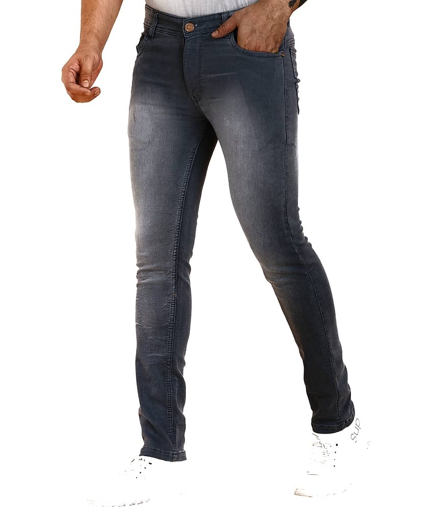 Sindon Regular Fit Dyed Men's Jeans - Black ( Pack of 1 )