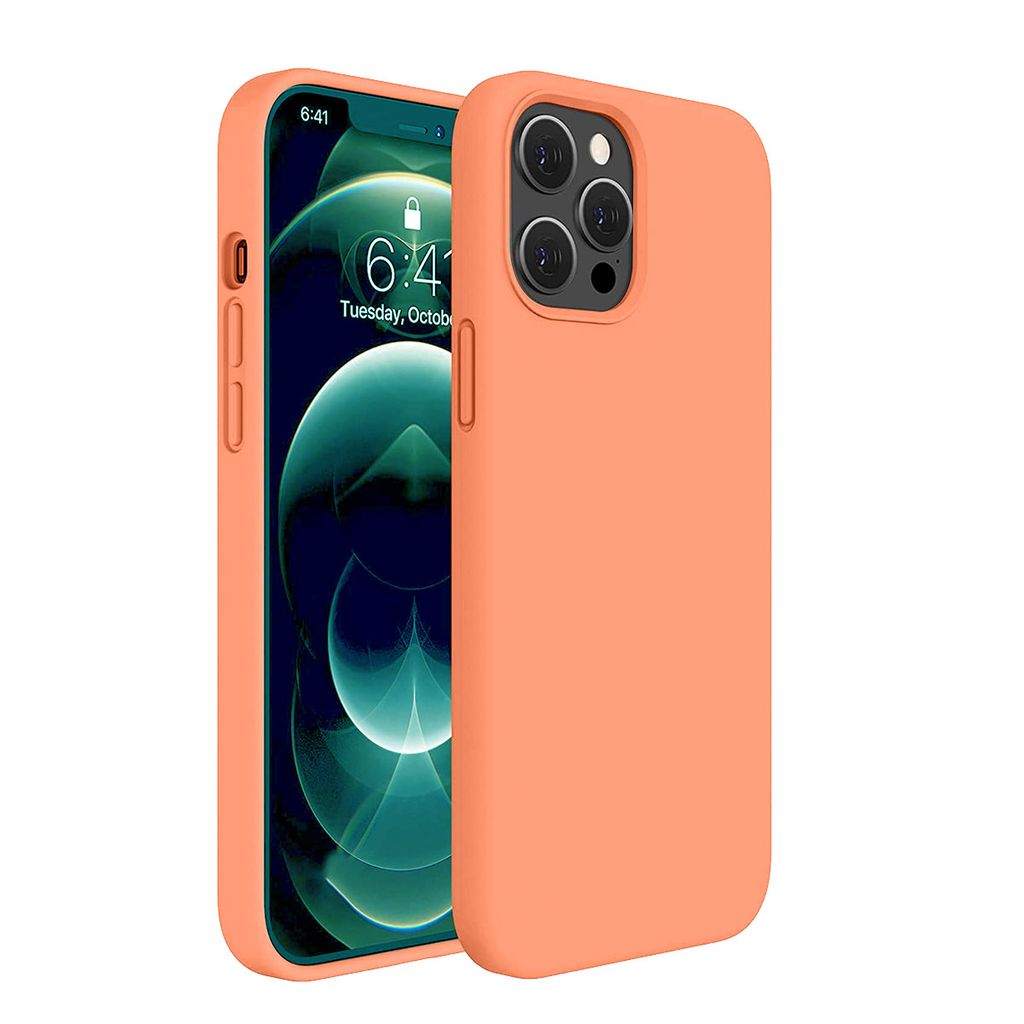 Liquid Silicone Soft Back Cover Case for Apple iPhone 12 Pro