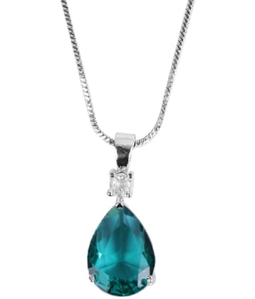 Sunhari Jewels - Green Pendant ( Pack of 1 ) - Green
