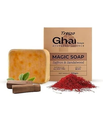 Treszo Skin Whitening GHRR Magic Soap Sandal Wood Soap for All Skin Type ( Pack of 1 )