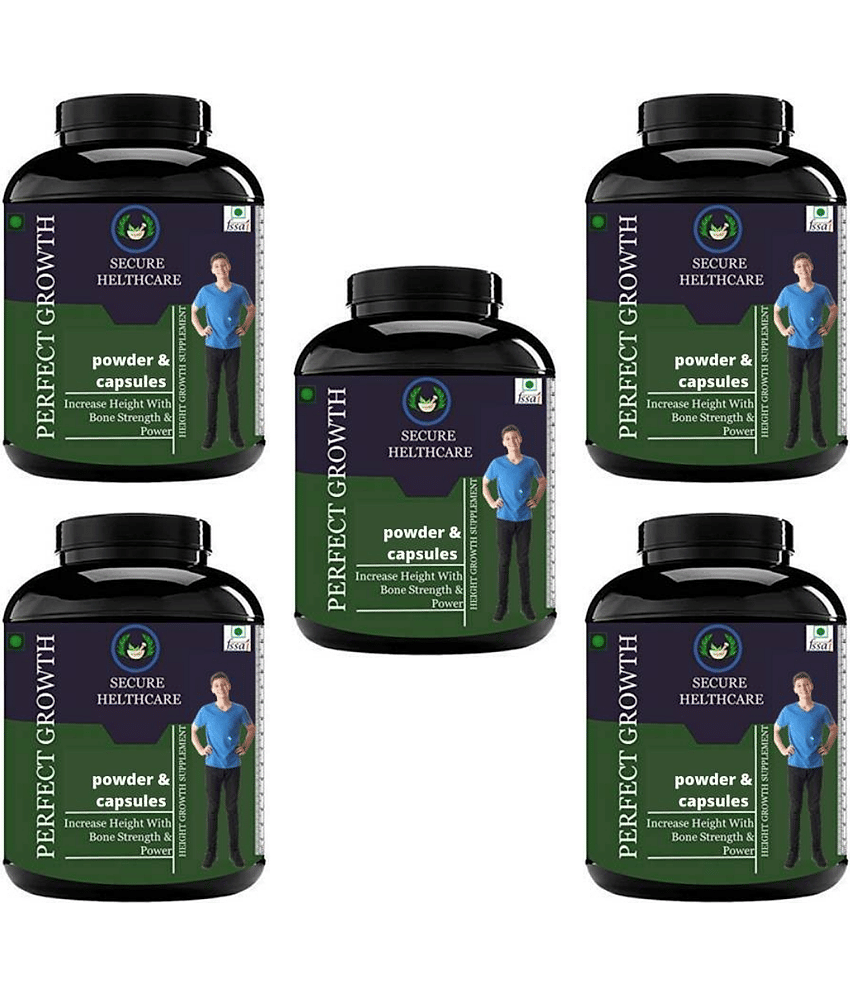 Secure Healthcare Perfect Growth Banana flavor 0.5 kg Powder Pack of 5