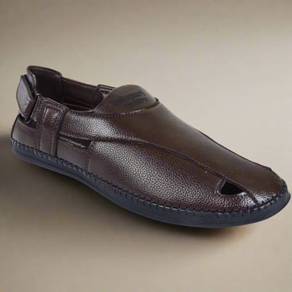 Men's Designer Brown Sandals-6
