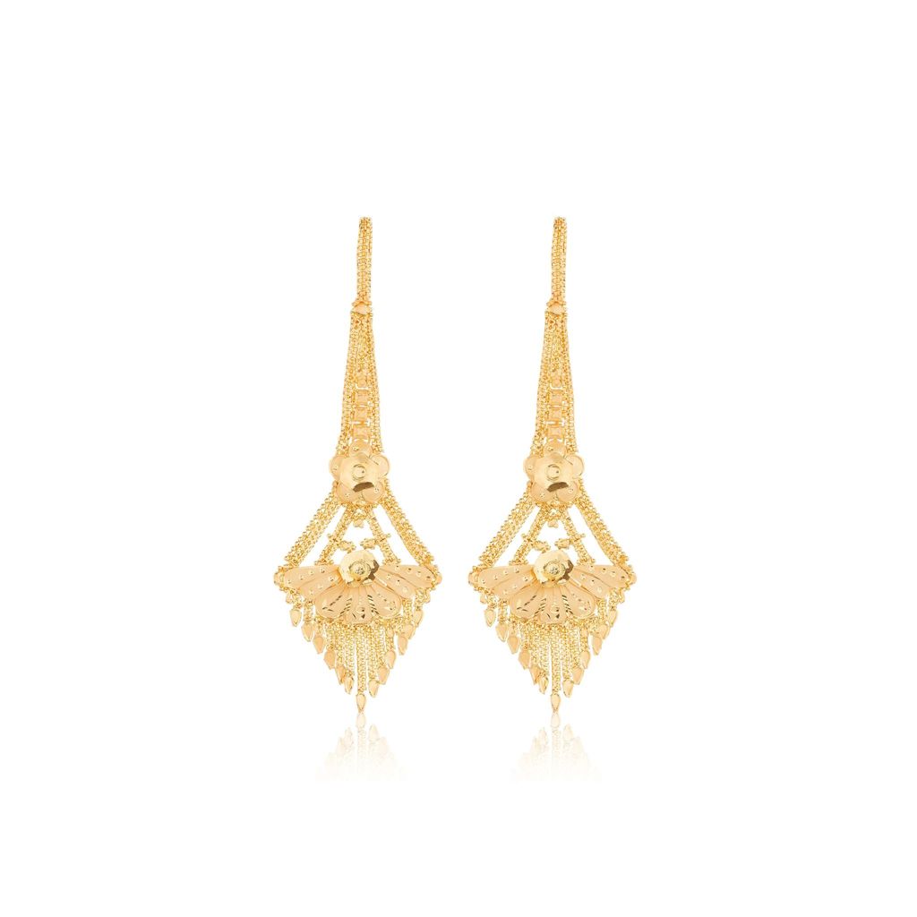 Gold-Plated Jhumka Earrings | Traditional & Trendy Bridal Jewelry