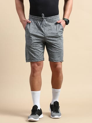 Classic Polo Men's Bottom Polyester Grey Slim Fit Active Wear Shorts | VITA-SH-GREY