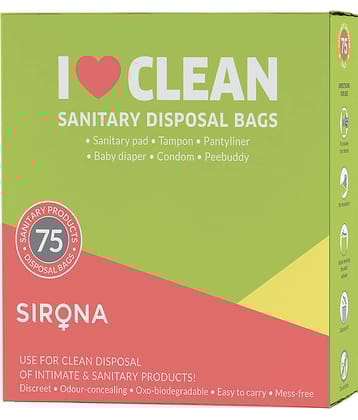 Sanitary and Diapers Disposal Bag by Sirona 75 Bags