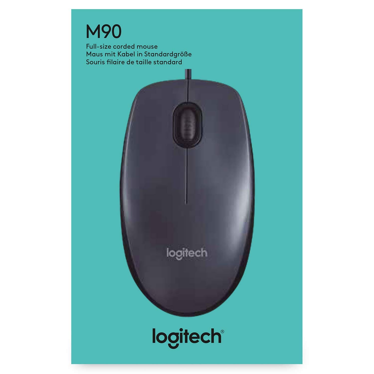 Logitech M90 Full-Size Corded Mouse