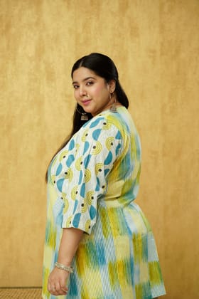 Divine Blue Cotton Co-ord 2 Piece Set