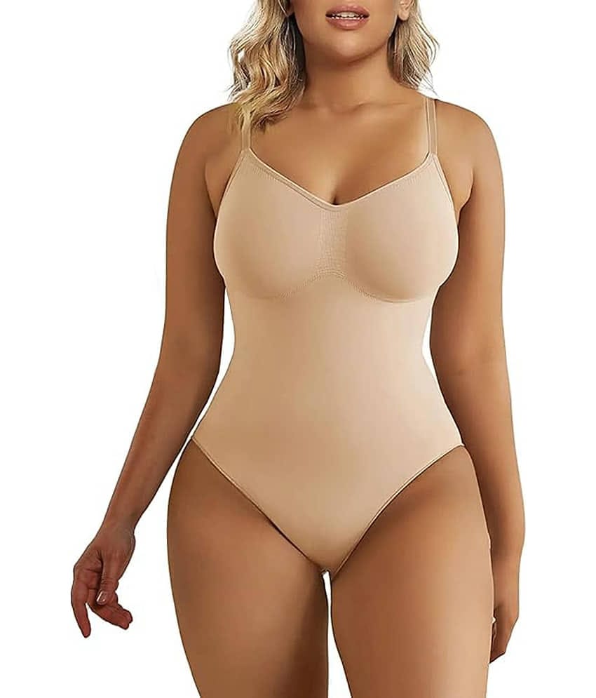 Shelony Pack of 1 Spandex Women's BodySuite ( Black )