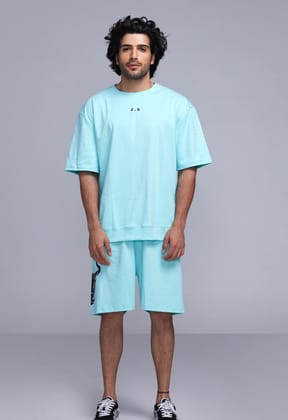 2.0 OVERSIZED T-SHIRT (BLUE)-XS
