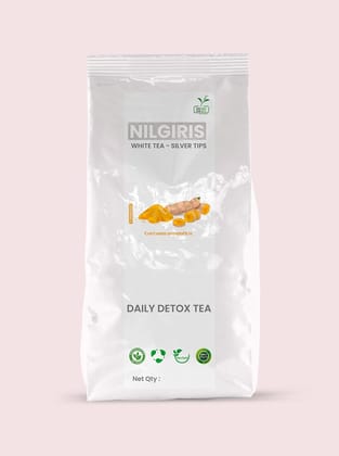 Two Leaf One Bud Nilgris White Tea - Silver Tips - Turmeric 100 Gms
