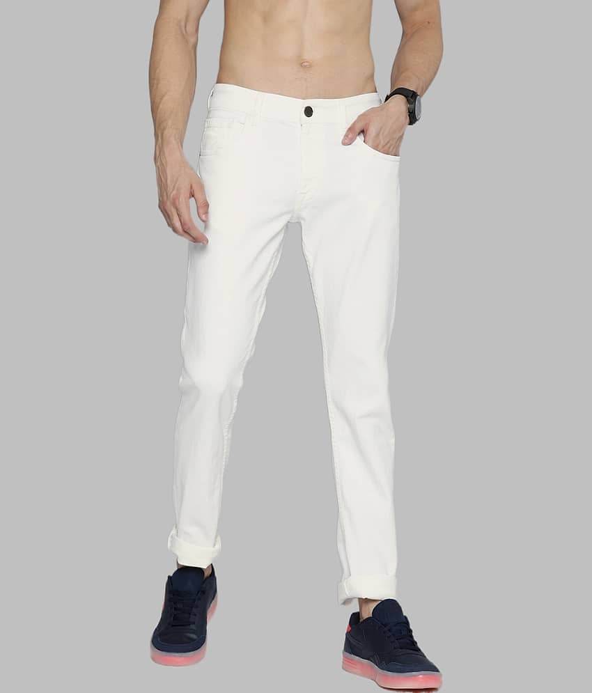 Lawson - White Denim Slim Fit Men's Jeans ( Pack of 1 )