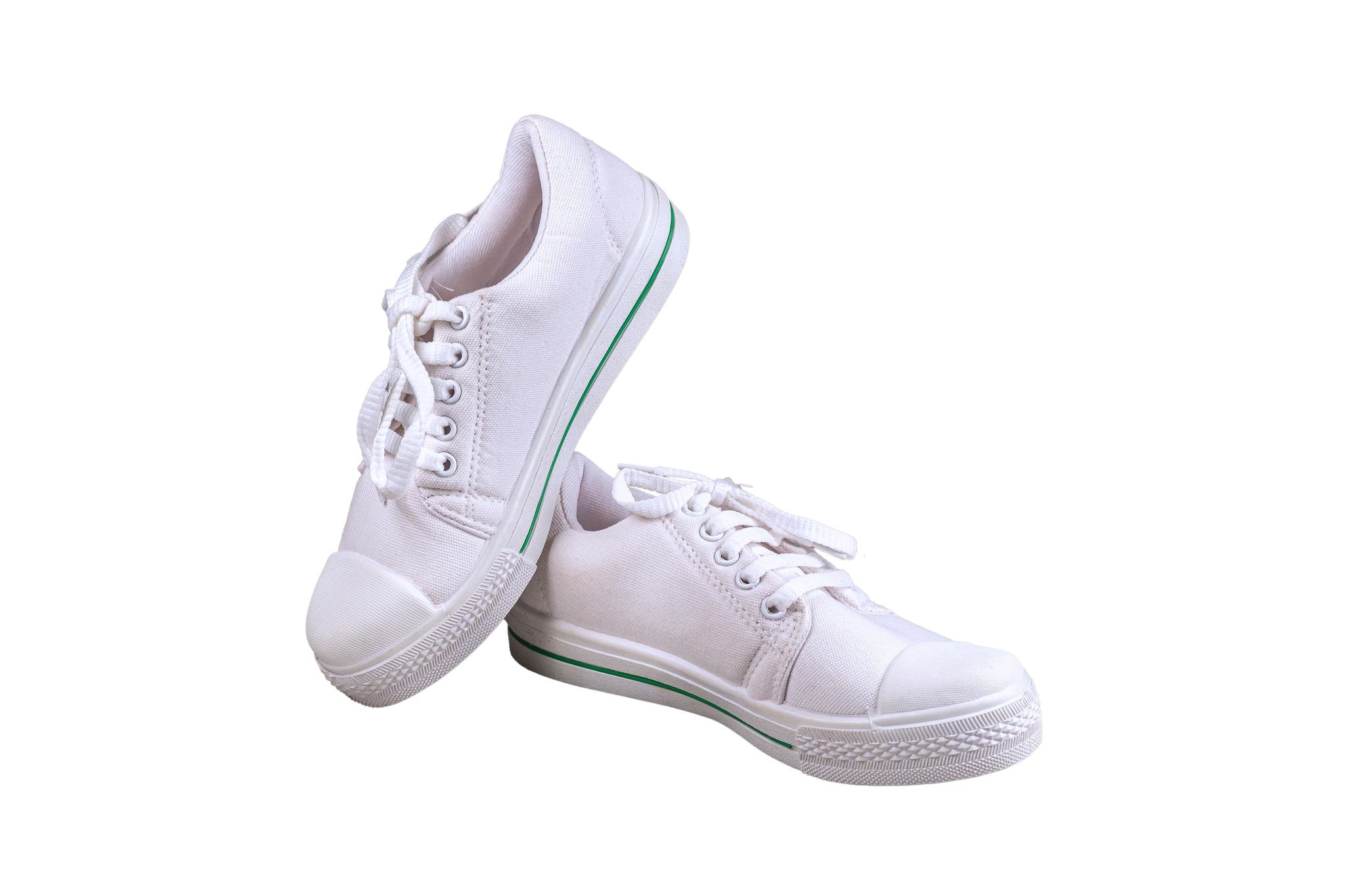 Titas Children White Canvas School Shoe (7 to 9 Years Kids)(Sd 001)-White / 1 / Children