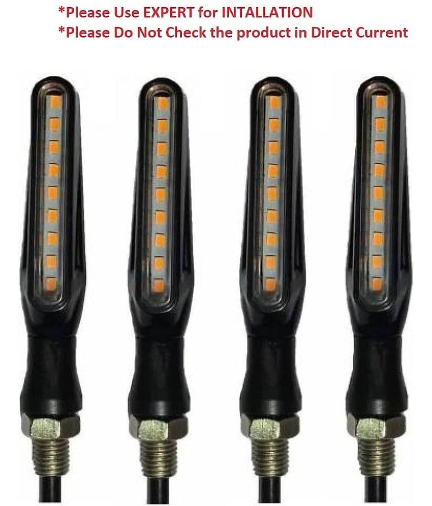 9 LED INDICATOR FOR BIKES  (YELLOW)- (4Pcs)- Please Use Expert for Installation