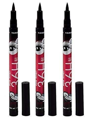 Glamezone Yanqina Precision Liquid Waterproof Lash Eyeliner Pencil (Pack of 3) - Makeup - Eyes | Buy online on ZillyBuy