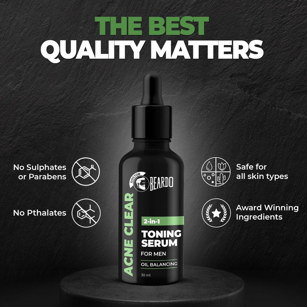 Beardo Acne Clear 2 in 1 Toning Serum