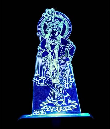 SUPER AJANTA Lord Krisna 2008 Night Lamp Multi - Pack of 1