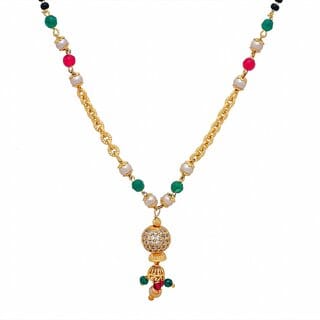 Arch Fashion Gold Plated Brass  Copper Festive/Designer Mangalsutra