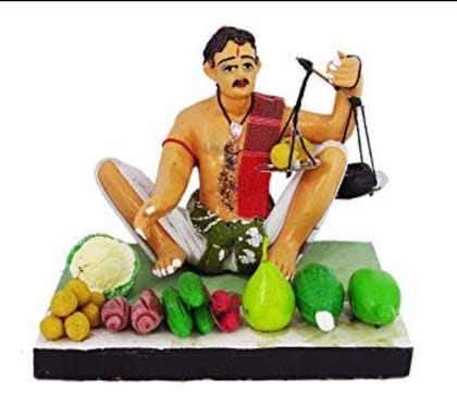 Simonart And Printing Vegetable Seller Clay Handicrafts Top Products