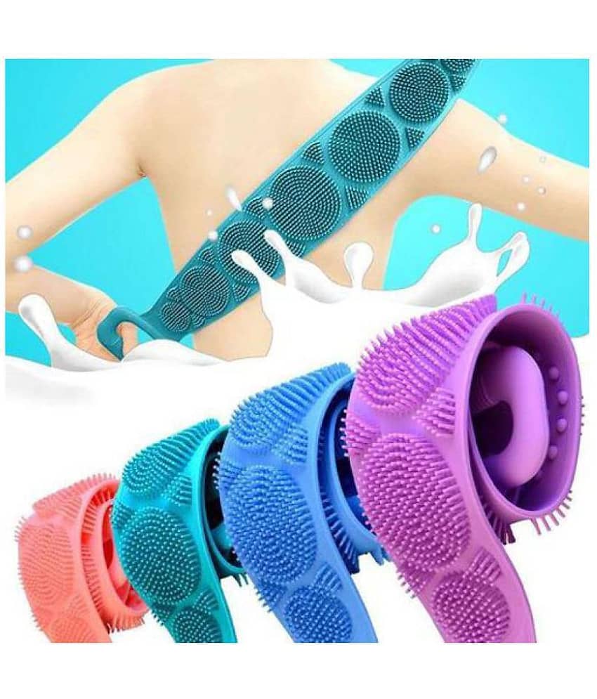 SILICON BATH Scrubber Back Scrubber Belt (Pack of 1)