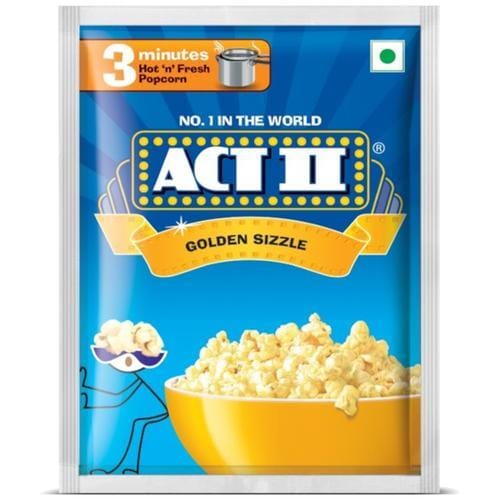 ACT II GOLDEN SIZZLE COOKER POP CORN 60 GMS