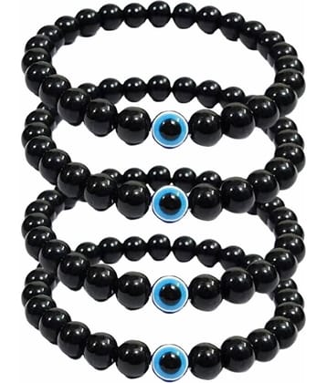 Style Wind Black Bracelet ( Pack of 4 )
