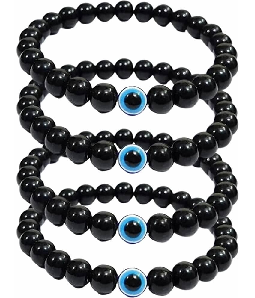 Style Wind Black Bracelet ( Pack of 4 )