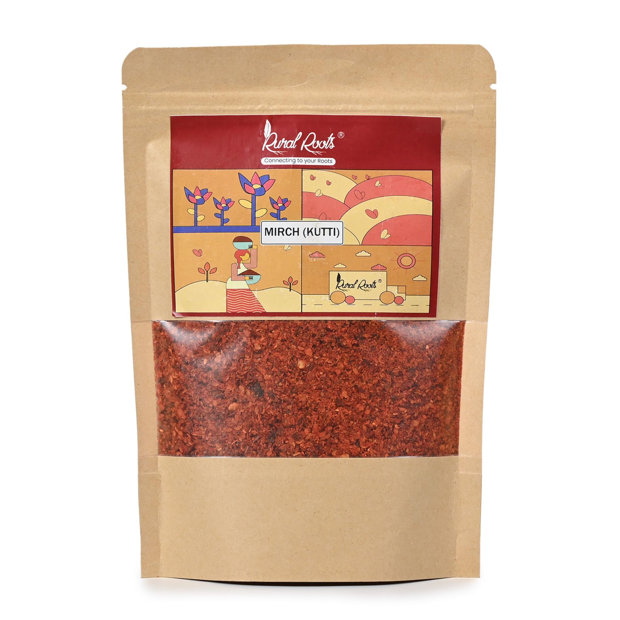 Rural Roots Kuti Lal Mirch Powder - 200 Grams | Kutti Mirch | Fresh & Flavorful - Authentic Red Chili Powder for Spicy Indian Cuisine - Spicy & Aromatic - Perfect for Curries, Snacks, Cooking & Seasoning