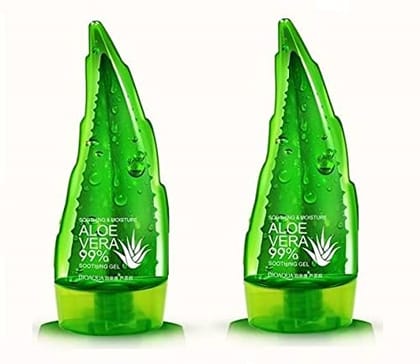 Elecsera 99% Pure Aloe Vera Gel- For Moisturizing, Cooling & Soothing Pack of 2 (200 ml)