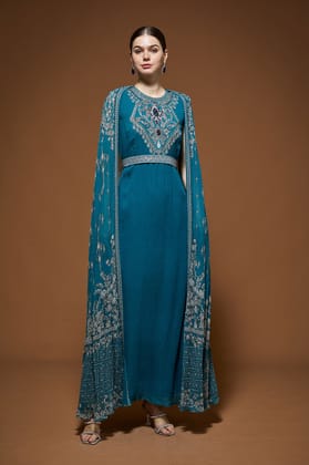 Teal Kaftan-XS