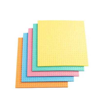 Cellulose Sponge Cleaning Wipes - Pack of 5