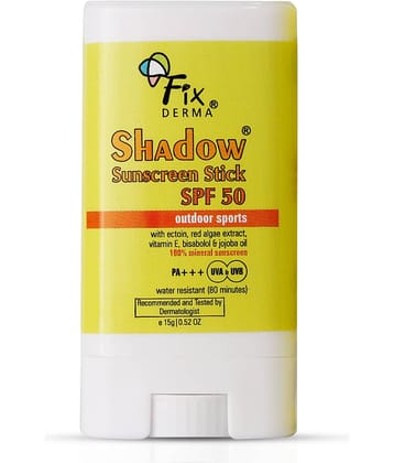 Fixderma Sunscreen Stick SPF 50 with Vitamin E & Jojoba Oil for Sports 15g, (Pack of 1)