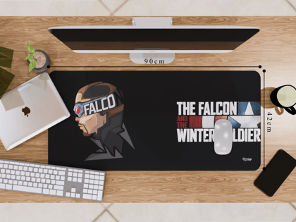 "FALCON- MARVEL" Gaming Mousepad – Elevate Your Gaming Experience-Extra Large (42CM x 90CM)