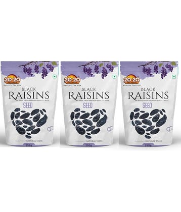 20-20 Dry Fruits Black Raisins 750 g