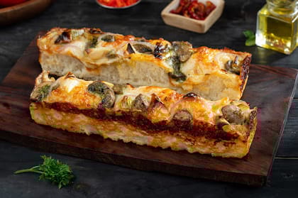 Korean - Toasted Leek & Mushroom Pizza On The Go