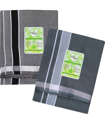 Feather Green Multi Dhoti