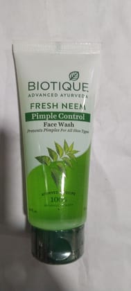 Biotique Advanced ayurveda Fresh neem Pimple control Face wash 