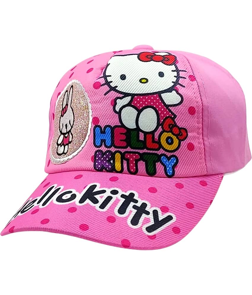 Zacharias Unisex Kids Cotton Cap kc-24 (Light Pink_1-5 Years) (Pack of 1)