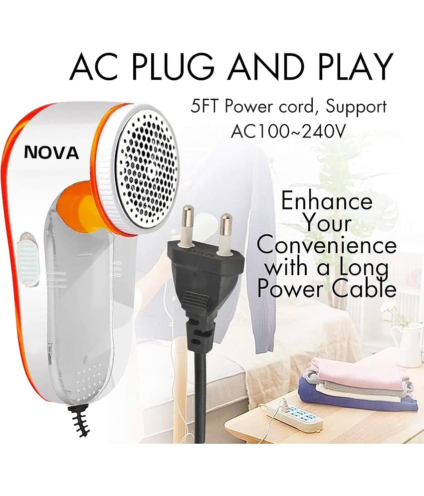 Electric Lint Remover and Fabric Shaver | Powerful Clothes Defuzzer for Sweaters, Blankets, Wool, Cotton, and Upholstery | Rechargeable, Portable, Easy to Clean, Gentle Yet Effective Fabric Care Tool